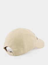 Gucci Ivory Cotton Embroidered Baseball Cap