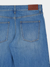 Gucci Light Blue Stone Washed Straight-Leg Jeans