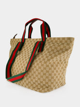 Gucci Sand and Brown GG Medium Tote Bag in Canvas