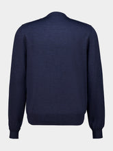 McQueen Indigo Wool Crew Neck Jumper