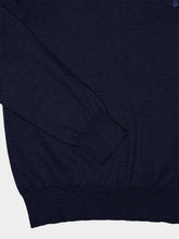 McQueen Indigo Wool Crew Neck Jumper