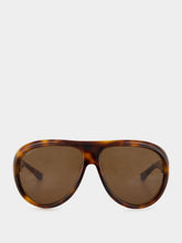 Gucci Brown Tortoiseshell Pilot Sunglasses
