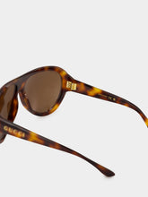 Gucci Brown Tortoiseshell Pilot Sunglasses