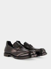 Balenciaga Black Comfy Shiny Calfskin Loafers