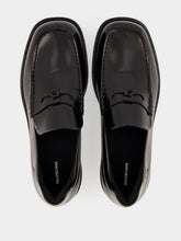 Balenciaga Black Comfy Shiny Calfskin Loafers