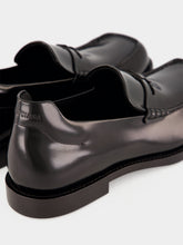 Balenciaga Black Comfy Shiny Calfskin Loafers