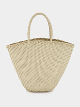 Dragon Diffusion Pearl Myra Woven Leather Basket Bag