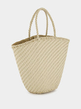 Dragon Diffusion Pearl Myra Woven Leather Basket Bag