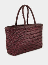 Dragon Diffusion Mini Flat Gora Basket Bag in Plum