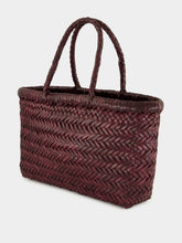 Dragon Diffusion Mini Flat Gora Basket Bag in Plum