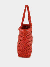 Dragon Diffusion Mini Flat Gora Basket Bag in Poppy Red