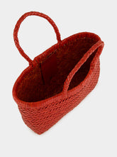 Dragon Diffusion Mini Flat Gora Basket Bag in Poppy Red