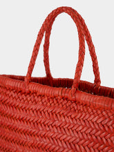 Dragon Diffusion Mini Flat Gora Basket Bag in Poppy Red