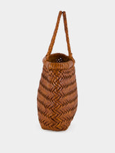 Dragon Diffusion Mini Flat Gora Tan Woven Bag