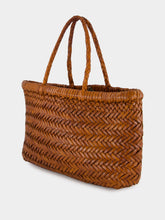 Dragon Diffusion Mini Flat Gora Tan Woven Bag