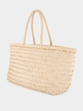 Dragon Diffusion Natural Triple Jump Big Woven Leather Tote