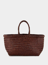 Dragon Diffusion Triple Jump Small Basket Bag in Brown