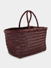 Dragon Diffusion Triple Jump Small Basket Bag in Plum