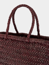 Dragon Diffusion Triple Jump Small Basket Bag in Plum