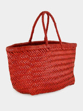 Triple Jump Small Basket Bag in Poppy Red