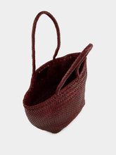 Dragon Diffusion Bordo Grace Basket Small Woven Leather Tote