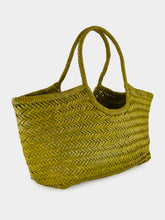 Nantucket Big Basket Bag in Bamboo Green