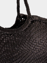 Dragon Diffusion Nantucket Optical Woven Leather Tote in Black