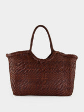 Dragon Diffusion Nantucket Optical Woven Leather Tote in Brown