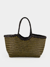 Dragon Diffusion Nantucket Small Khaki and Black Woven Tote