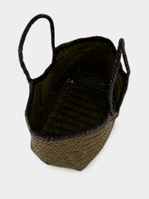 Dragon Diffusion Nantucket Small Khaki and Black Woven Tote
