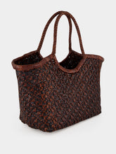 Dragon Diffusion Maori Nantucket Small Brown and Black Woven Tote
