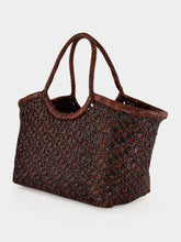 Dragon Diffusion Maori Nantucket Small Brown and Black Woven Tote