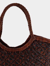 Dragon Diffusion Maori Nantucket Small Brown and Black Woven Tote