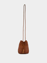 Dragon Diffusion Tan Pompom Double Jump Hand-Crocheted Bag