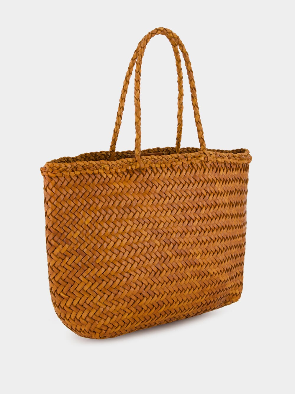 Camel Mini Grace Basket Shoulder Bag