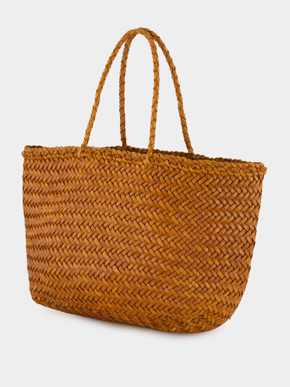 Camel Mini Grace Basket Shoulder Bag