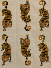 Ornate Tiger Suzani Kilim Hand-Embroidered Wool Rug