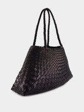 Dragon Diffusion Santa Croce Big Black Woven Tote