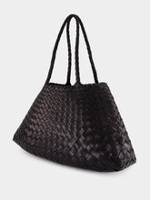 Dragon Diffusion Santa Croce Big Black Woven Tote