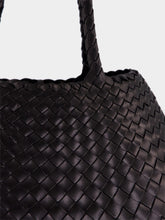Dragon Diffusion Santa Croce Big Black Woven Tote