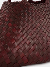 Dragon Diffusion Bordo Santa Croce Big Woven Leather Tote