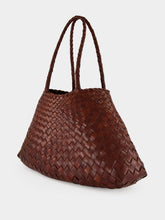 Dragon Diffusion Santa Croce Big Brown Woven Tote