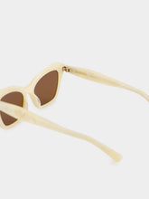 Valentino Garavani Ivory Dauphin Sunglasses in Recycled Acetate