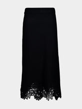 Zimmermann Black Luna Merino Lace Midi Skirt