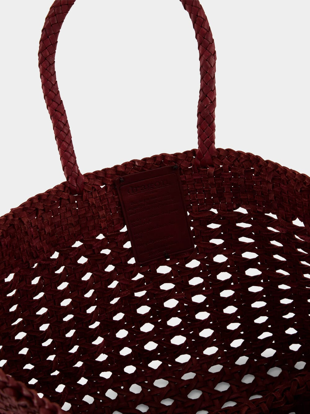 Bordo Cannage Kanpur Handwoven Leather Tote