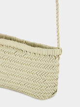 Dragon Diffusion Pearl Minsu Woven Leather Crossbody Bag