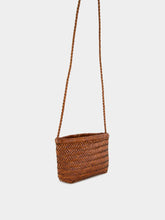 Dragon Diffusion Tan Minsu Woven Leather Crossbody Bag