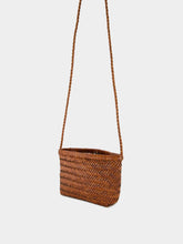 Dragon Diffusion Tan Minsu Woven Leather Crossbody Bag