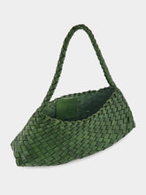 Dragon Diffusion Rosanna Leaf Green Woven Bag