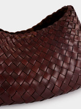Dragon Diffusion Comporta Bruciato Woven Leather Clutch